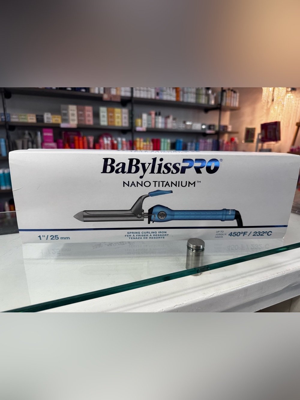 BaBylissPRO Nano Titanium Curling Iron in Blue